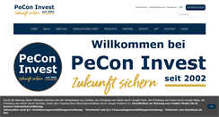 Desktop Screenshot of peconinvest.de