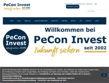 Tablet Screenshot of peconinvest.de